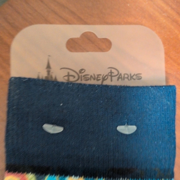 Disney Multicolor Theme Park Patchwork Socks - Blue, Yellow, Green, Purple - Picture 6 of 6